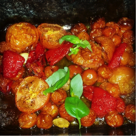 Slow Roasted Tomato and Basil Sauce