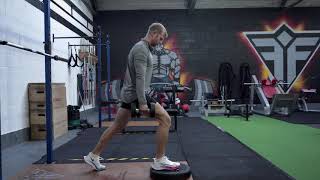 Feet Elevated Reverse Lunge