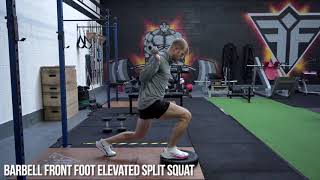 Barbell Front Foot Elevated Split Squat