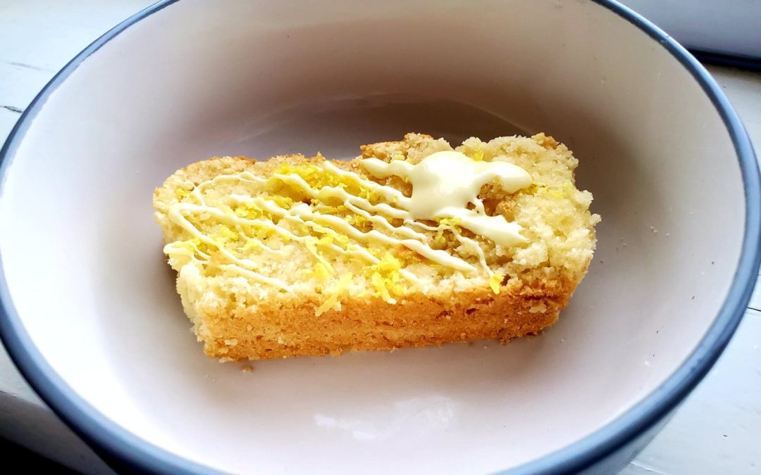 Lemon Loaf with White Chocolate Drizzle