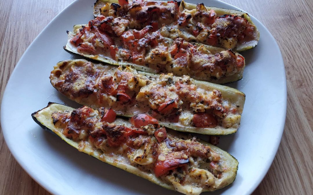 Courgette Pizza Boats